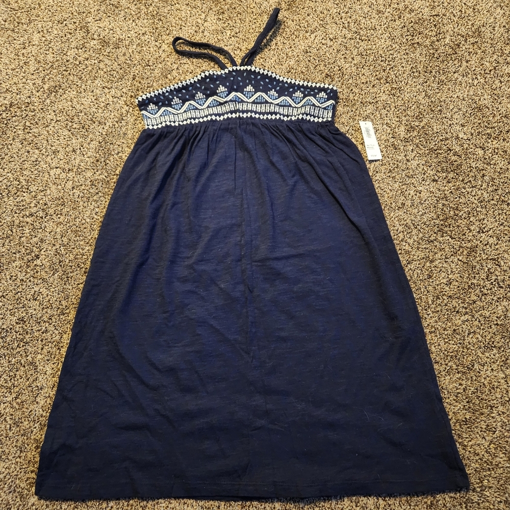 Old Navy Girls Blue Embroidered Dress / Cover Up in XL (14) NEW Beach Vacay